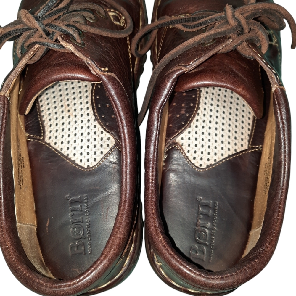 Born Crown Ravine Brown Leather Rugged Casual Oxford Shoes SZ 9 - Picture 7 of 13